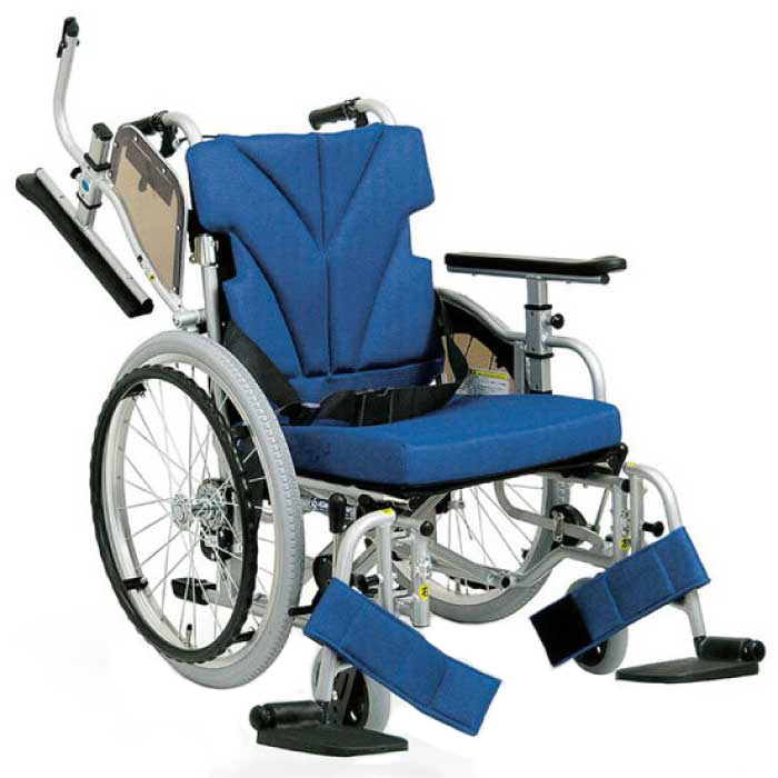 ショッピング卸し売り カワムラ 自操式車椅子 ブレーキ付き KAJ202B-40